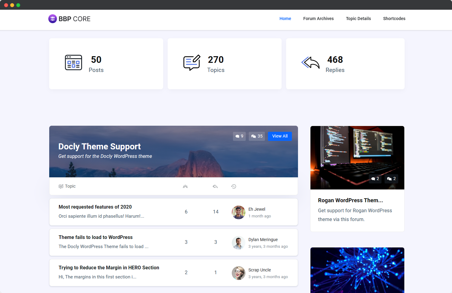 Forumax Elementor Forum Template