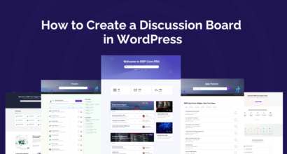 Create a Discussion Board