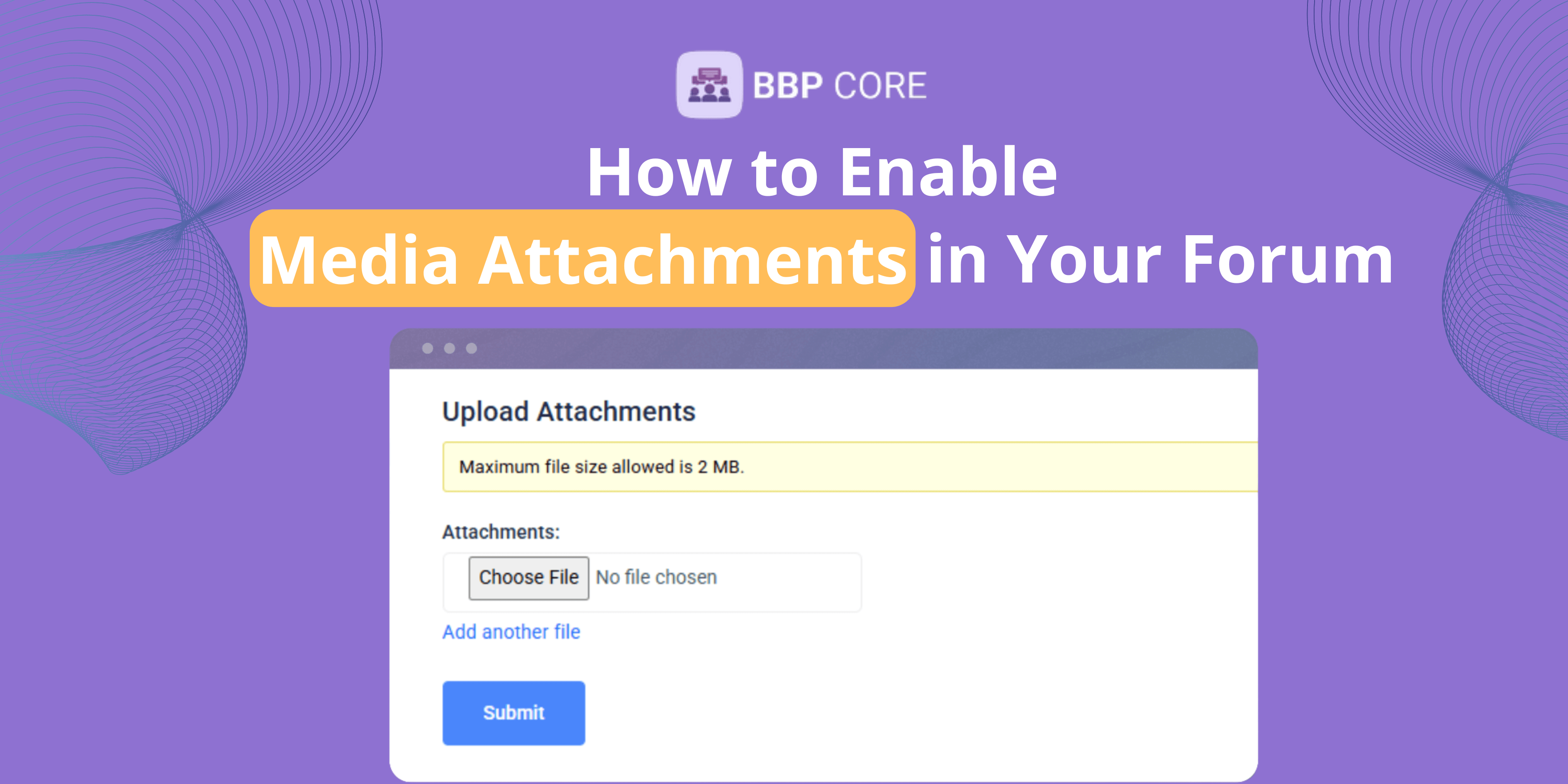 Enable media attachments
