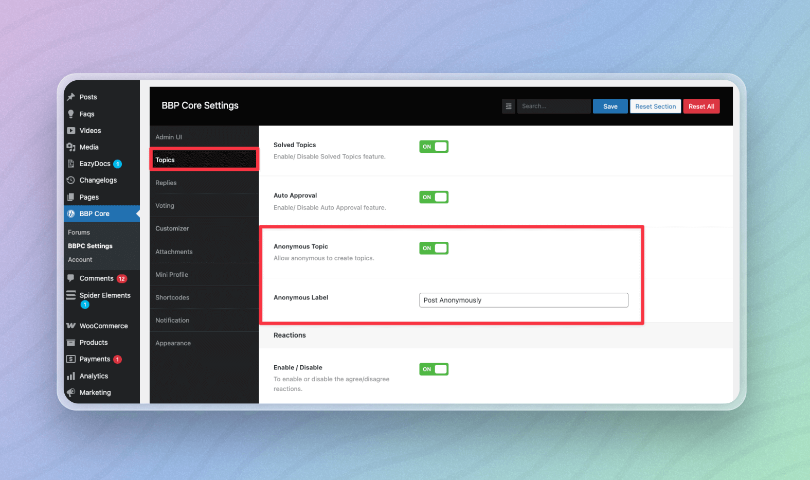 Anonymous Forum Posting in the WordPress