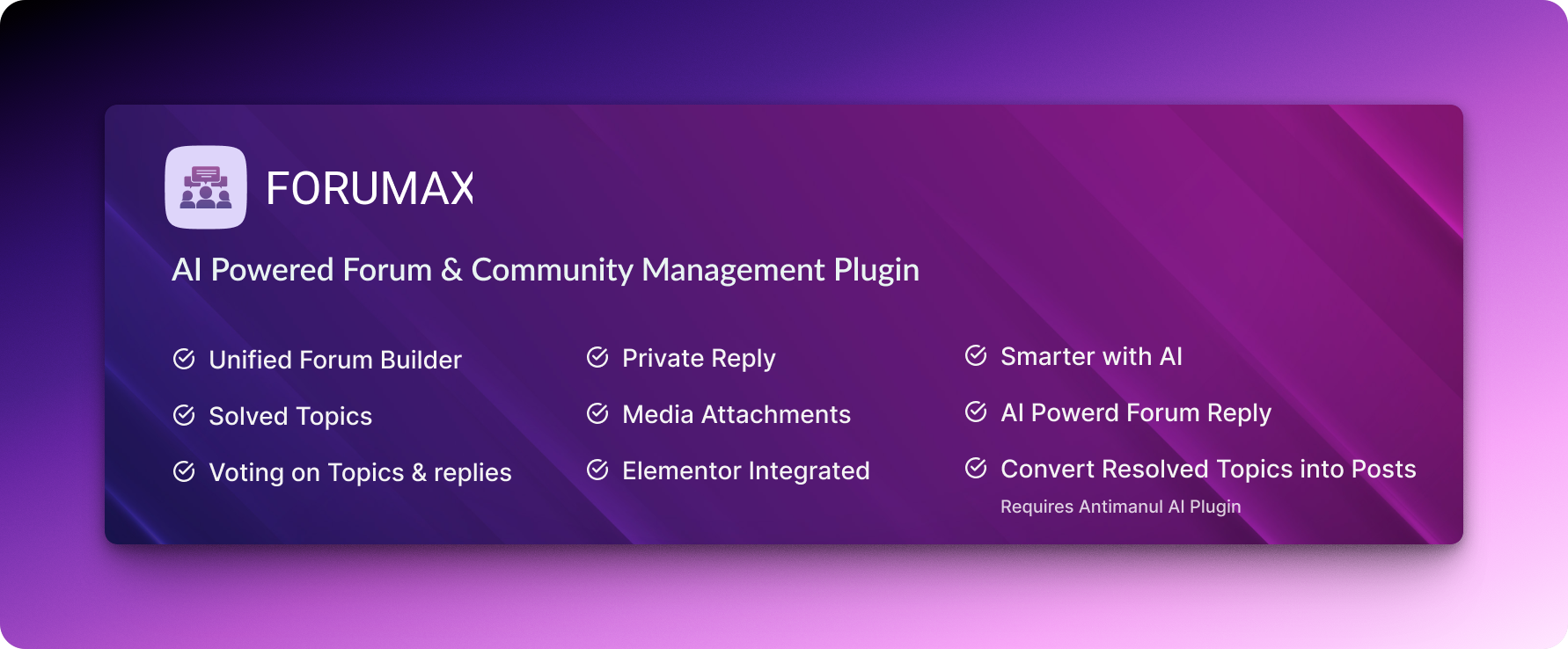 forum plugin