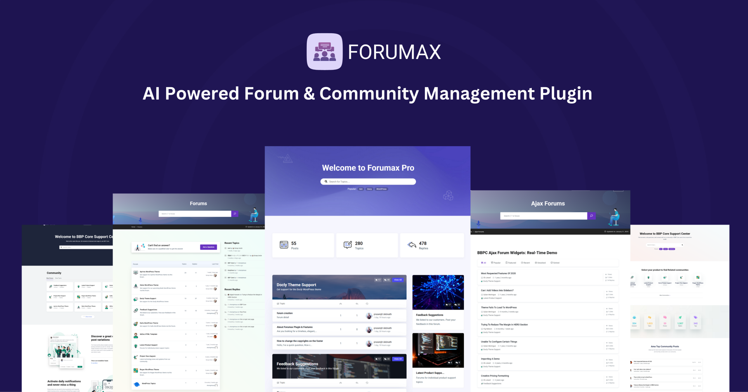 Forumax product Open Graph cover for private replies in a WordPress forum